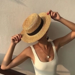 Summer Straw Sun Hat For Women Wide Brim Beach Hats UV Protection Hat Wholesale