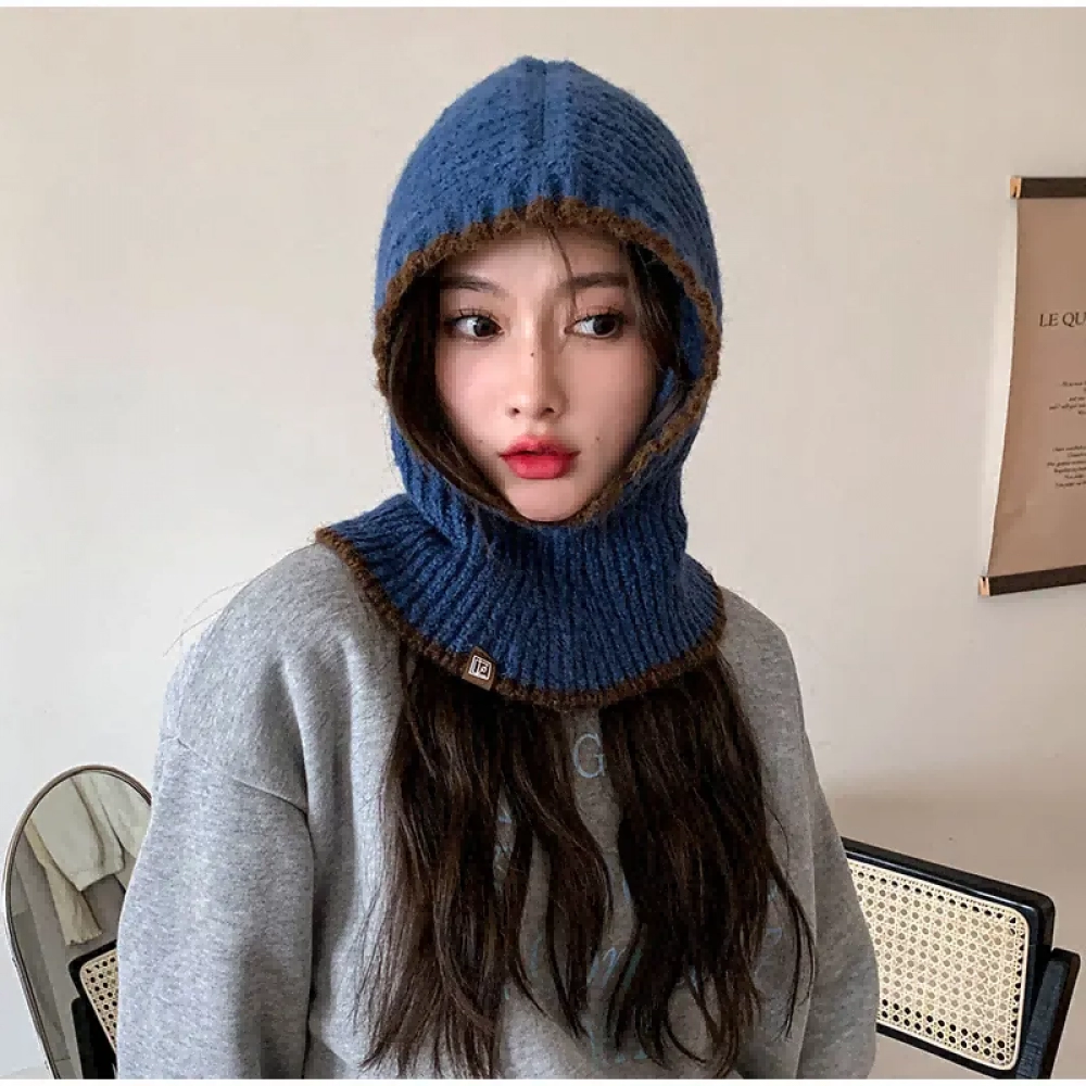 Adjustable Elastic Balaclava Hat Autumn Winter Warm Wool Knitted Neckerchief Women Men Ear Protection Windproof Scarf Beanie Cap Adjustable Elastic Balaclava Hat Autumn Winter Warm Wool Knitted Neckerchief Women Men Ear Protection Windproof Scarf Beanie Cap