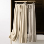 New Autumn and Winter Women Cashmere Fashion Pants Knitted Loose Cashmere Women Pants Women